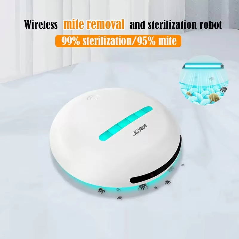 Wireless Mite Intelligent Robot Rechargeable Bedding Cleaner Sterilizer 3 Modes Ultraviolet Mite Removal Device Smart Anti-fall