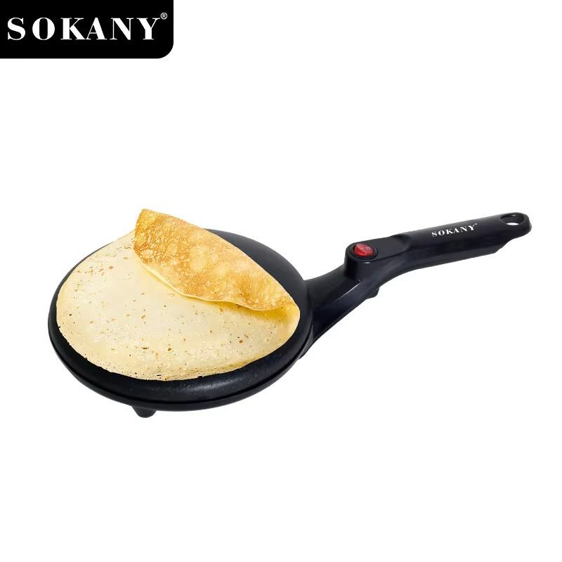 Houselin Electric Crepe Maker,Cooks Roti, Tortillas & Pancakes,Automatic Temperature Control,Cool Touch Handle