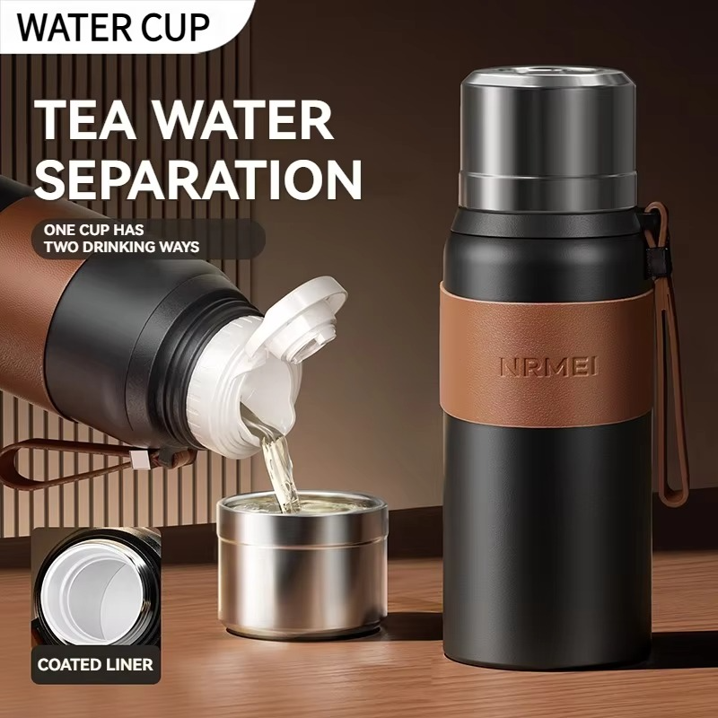 600ML Water Bottle Stainles Steel Vacuum Gift Cup Office Coffee Thermal Tumbler Leak Prevention Insulation Flask