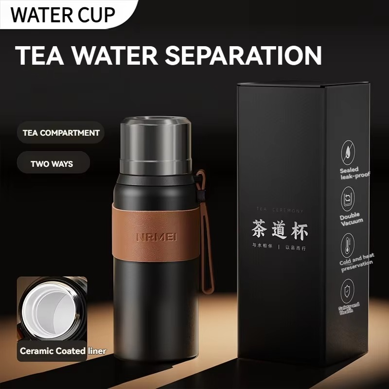 600ML Water Bottle Stainles Steel Vacuum Gift Cup Office Coffee Thermal Tumbler Leak Prevention Insulation Flask