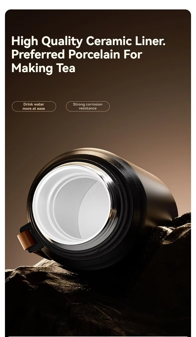 600ML Water Bottle Stainles Steel Vacuum Gift Cup Office Coffee Thermal Tumbler Leak Prevention Insulation Flask