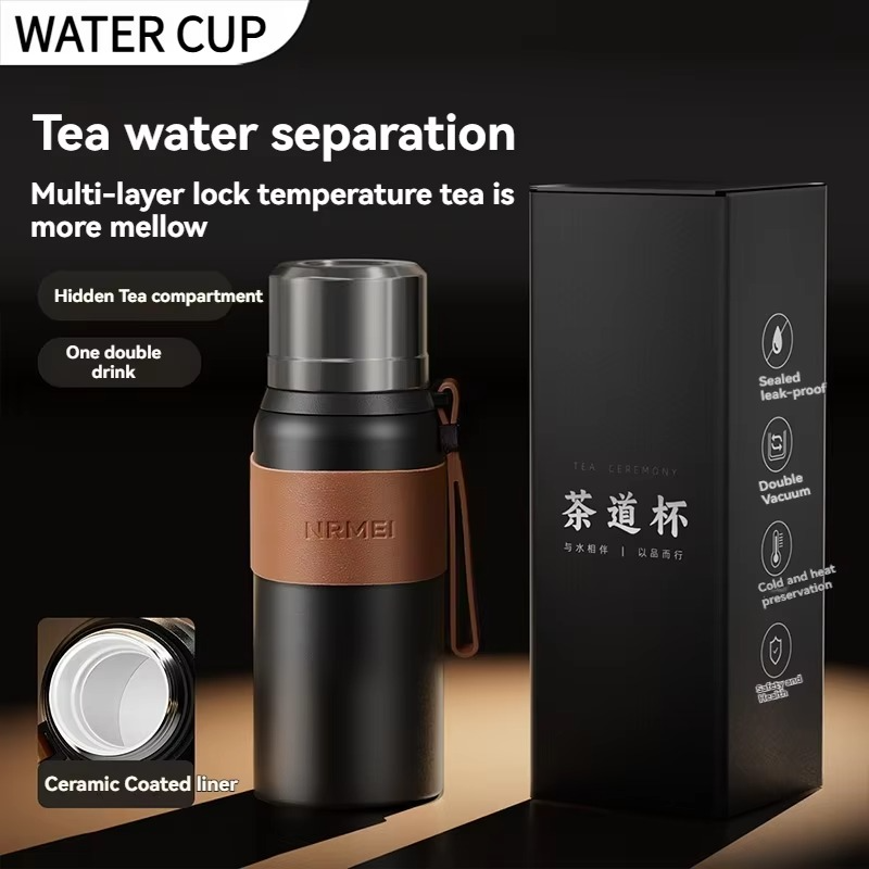 600ML Water Bottle Stainles Steel Vacuum Gift Cup Office Coffee Thermal Tumbler Leak Prevention Insulation Flask