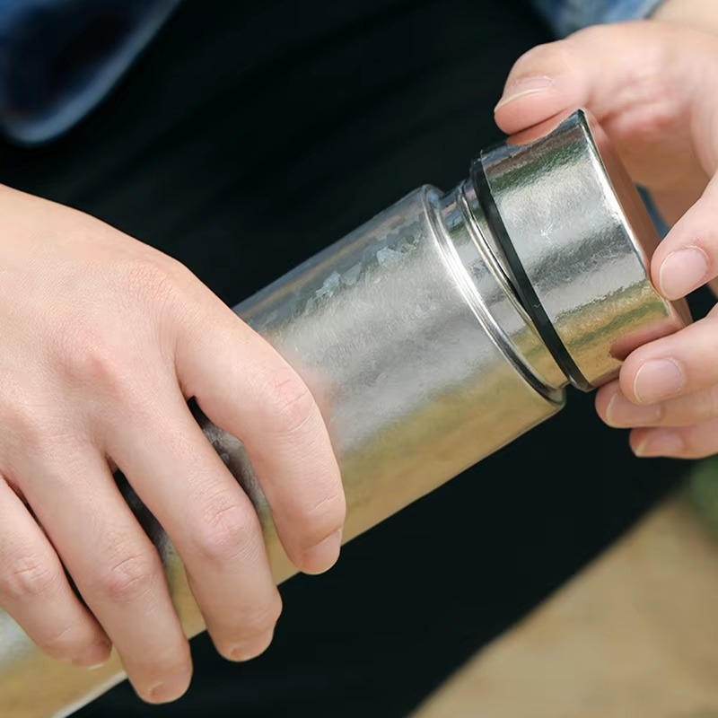 450ml Titanium Vacuum Thermos Double Wall Leakproof Drinking Bottle Outdoor Travel Sports Drinkware Bottle Insulated Cup