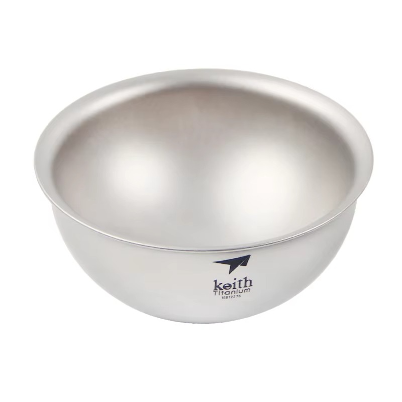 Keith Titanium Tea Cup 2pcs, Double Wall Anti-scalding, Outdoor Travel Picnic Camping Tableware Tea Cups Wine Cup 45ml