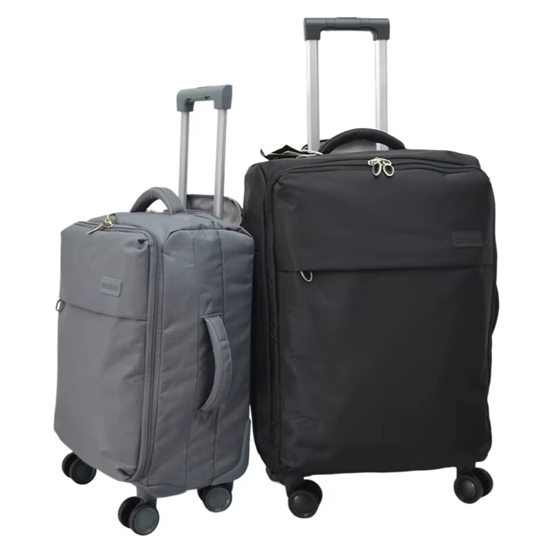 20 Inch Carry On Luggage Waterproof Oxford Fabric Softside Cabin Suitcase with Spinner Wheels Trolley Bag, TSA Lock Lightweight