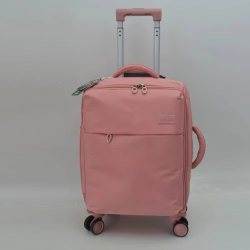 20 Inch Carry On Luggage Waterproof Oxford Fabric Softside Cabin Suitcase with Spinner Wheels Trolley Bag, TSA Lock Lightweight