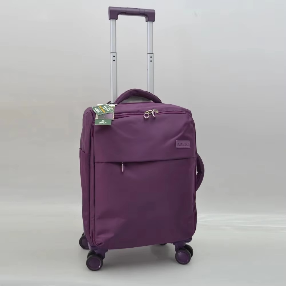 20 Inch Carry On Luggage Waterproof Oxford Fabric Softside Cabin Suitcase with Spinner Wheels Trolley Bag, TSA Lock Lightweight