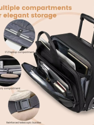 2024 New large-capacity 18 inch Large wheel business trolley suitcase Cabin Size Carry on Travel Luggage Trolley Bag On wheels