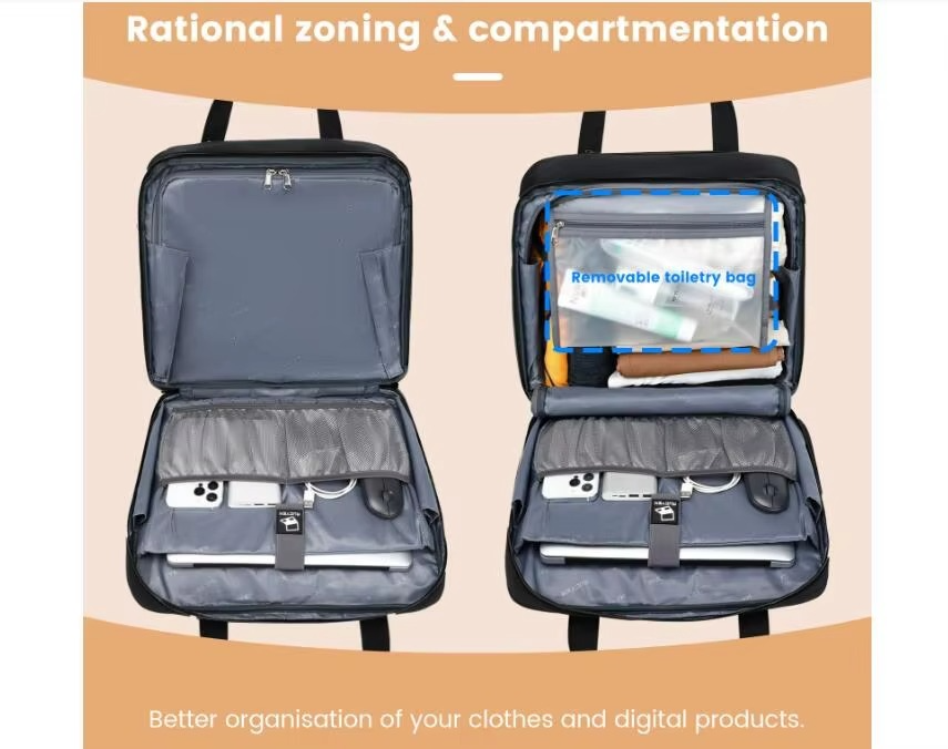 2024 New large-capacity 18 inch Large wheel business trolley suitcase Cabin Size Carry on Travel Luggage Trolley Bag On wheels