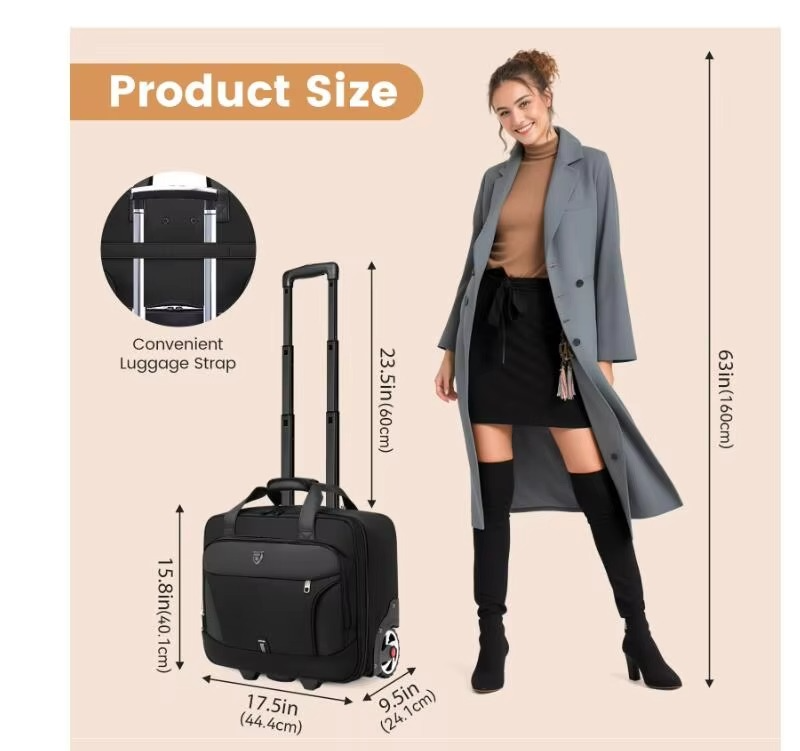 2024 New large-capacity 18 inch Large wheel business trolley suitcase Cabin Size Carry on Travel Luggage Trolley Bag On wheels