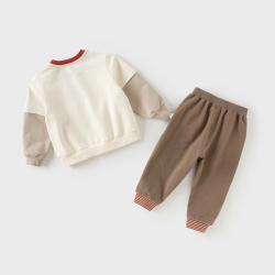 Dave Bella Children Autumn Spring Knitted T-shirt Trousers Suits Boys Pullover+Pant 2Pcs Sets Casual Tracksuits Cloth DB3252920