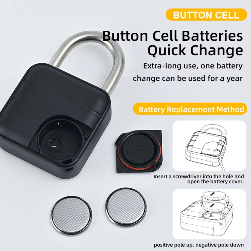 Tuya Bluetooth Fingerprint Padlock Digital Luggage Lock Electronic Lock APPTemporary Password Remotely IP67