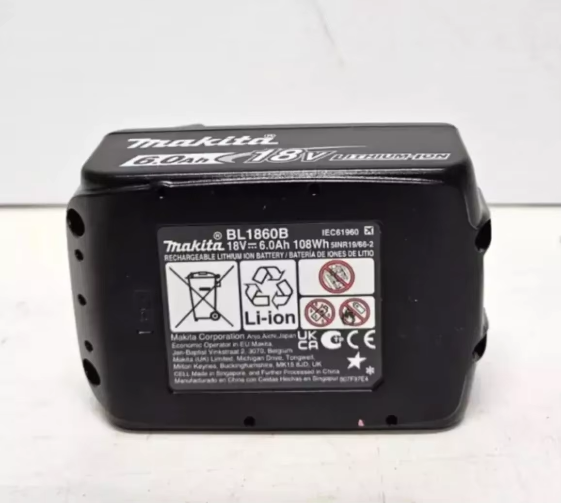 Genuine MAKITA BL1860B -L 18V 6.0AH Li-Ion Cordless Battery -TWIN PACK Aus-stock