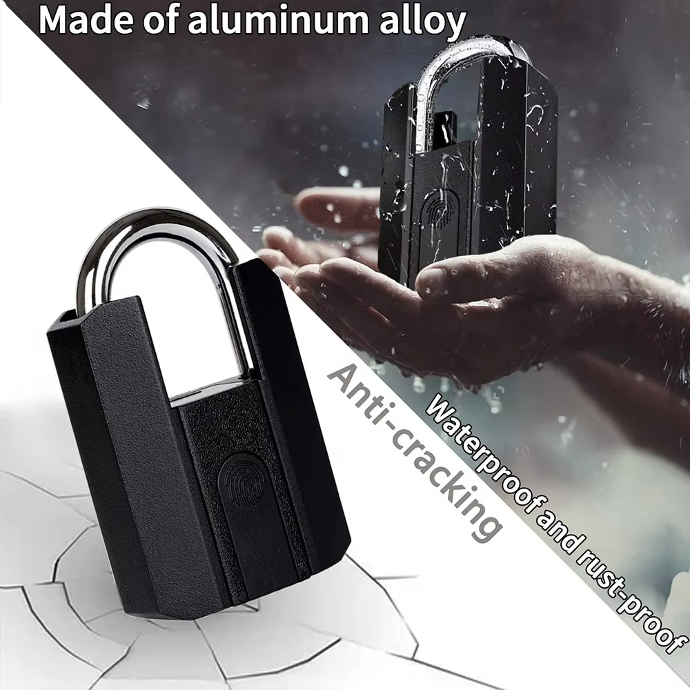 BBDHOME Smart Padlock TTlock App Control Fingerprint Keyless Waterproof IP67 Outdoor Biometric Tough Suitable Gym High Quality