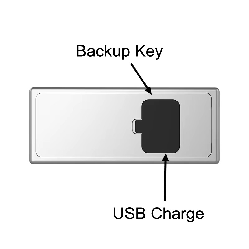 Smart Fingerprint Printing Padlock IP65 Waterproof Tuya Bluetooth USB Rechargeable Key Unlock Anti-theft Bag Cabinet Door Lock