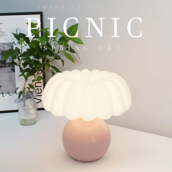 Pure Mushroom Table Lamp Bedside Lamp Girl Ins Ambience Light 2402/2403/2404/2405 Picture 800*800