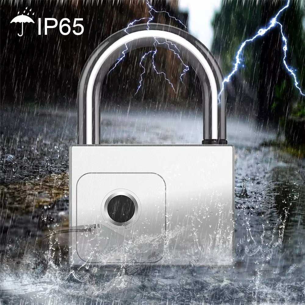 CDOK P70 Tuya Bluetooth Smart Padlock, Heavy Duty Padlock for Warehouse, IP65 Waterproof, Built-in Rechargeable Aluminum Battery