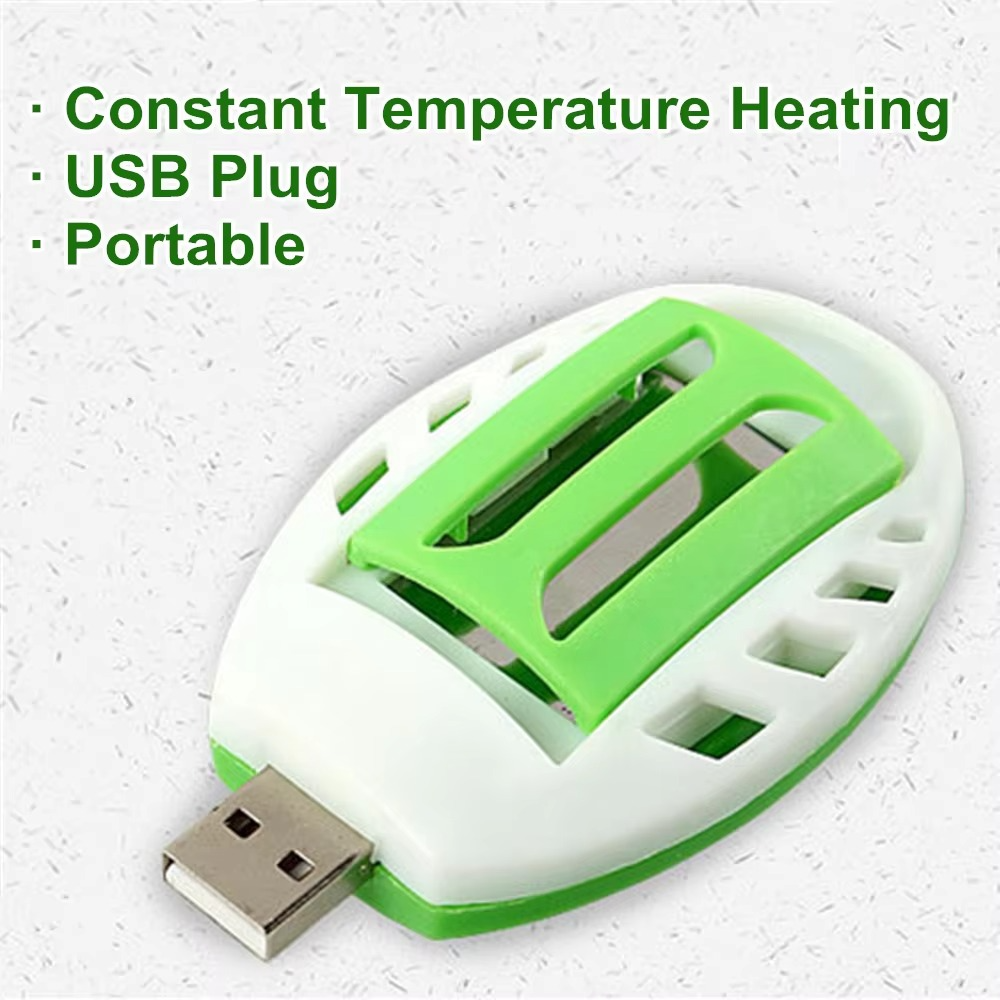 USB Mosquito Repellent Heater Pest Bug Electronic Repeller Device Smokeless for Indoor Outdoor Car Traveling Home Office