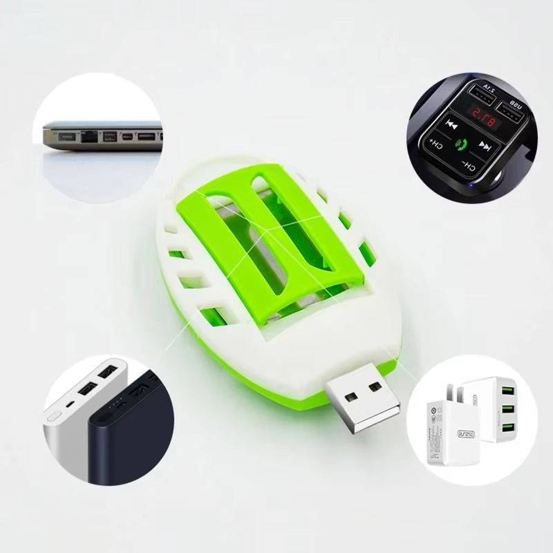 USB Mosquito Repellent Heater Pest Bug Electronic Repeller Device Smokeless for Indoor Outdoor Car Traveling Home Office