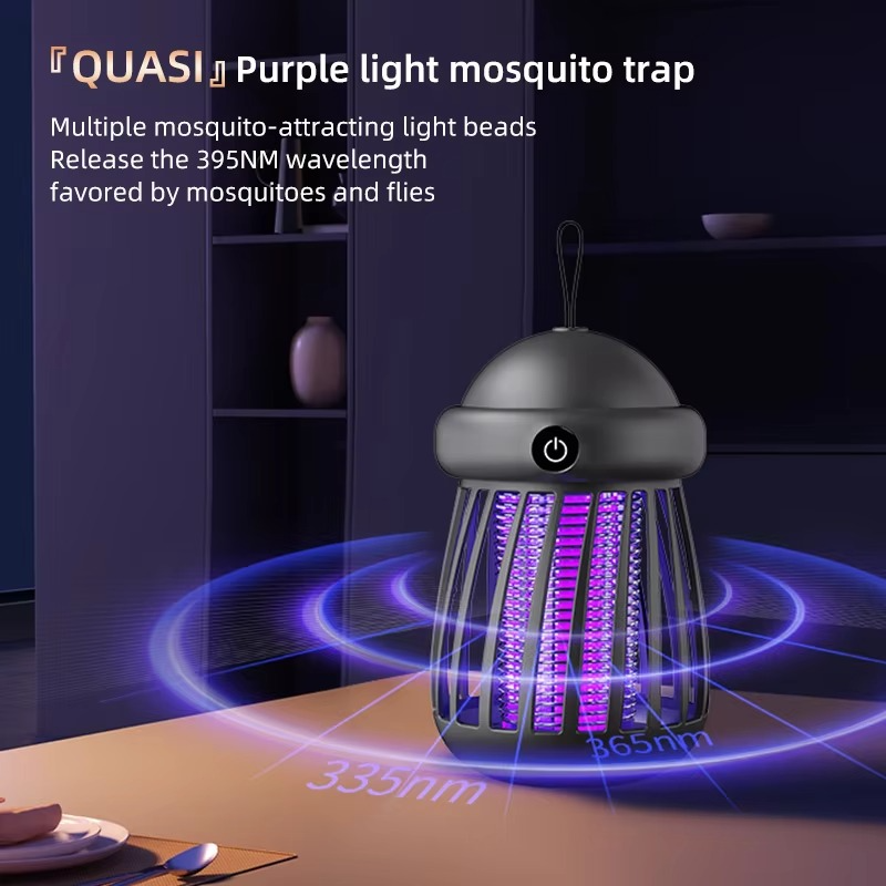 USB rechargeable jellyfish mosquito trap, portable fly trap, electronic mosquito trap, indoor travel insect trap
