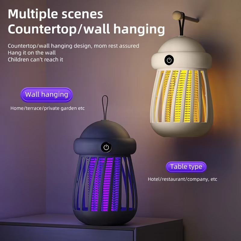 USB rechargeable jellyfish mosquito trap, portable fly trap, electronic mosquito trap, indoor travel insect trap