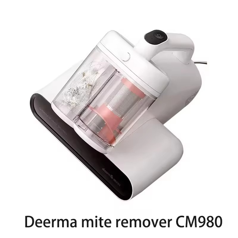 Deerma Dual Cup Mite Remover CM980 Brush Vacuum Cleaners For Home Bed Quilt UV sterilization disinfection 13kPa cyclone Suction