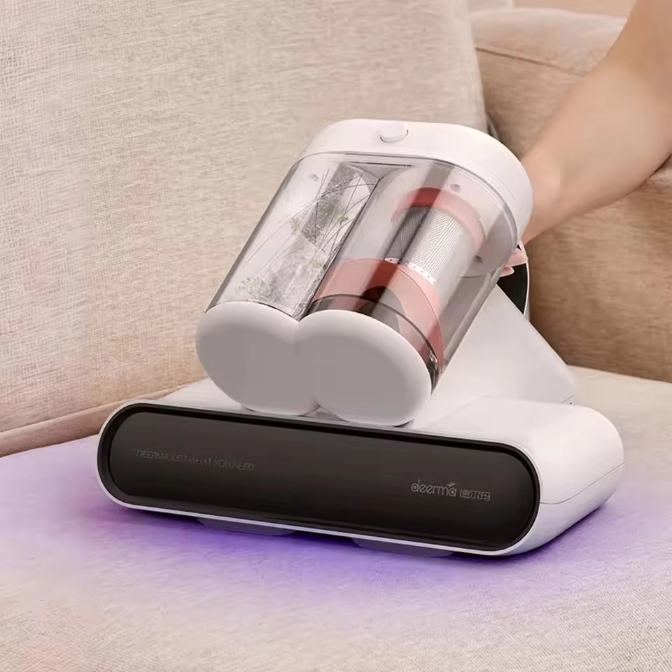 Deerma Dual Cup Mite Remover CM980 Brush Vacuum Cleaners For Home Bed Quilt UV sterilization disinfection 13kPa cyclone Suction