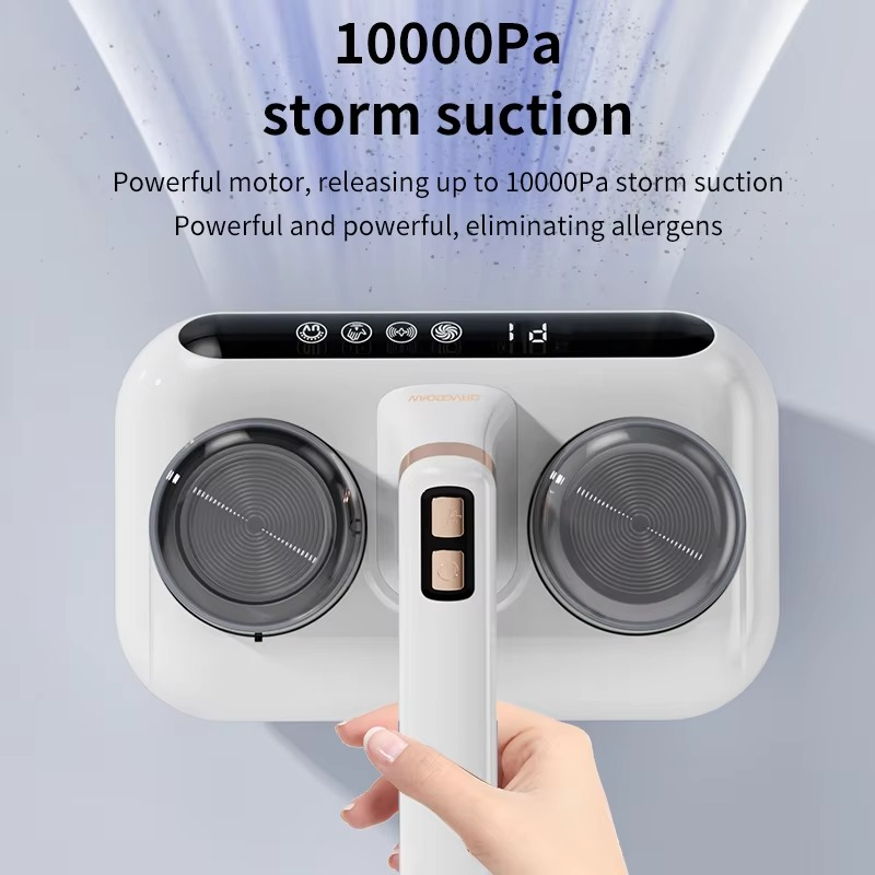 Intelligent Mite Remover Dual Cup Mite Remover Three-stage Mite Remover Bed Mounted Household Vacuum Cleaner