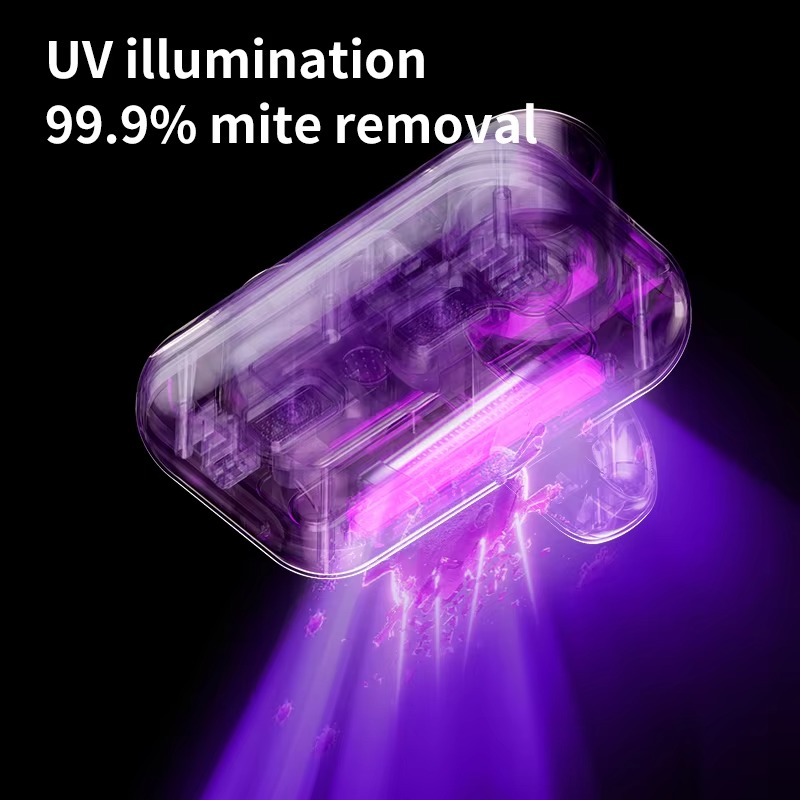 Intelligent Mite Remover Dual Cup Mite Remover Three-stage Mite Remover Bed Mounted Household Vacuum Cleaner
