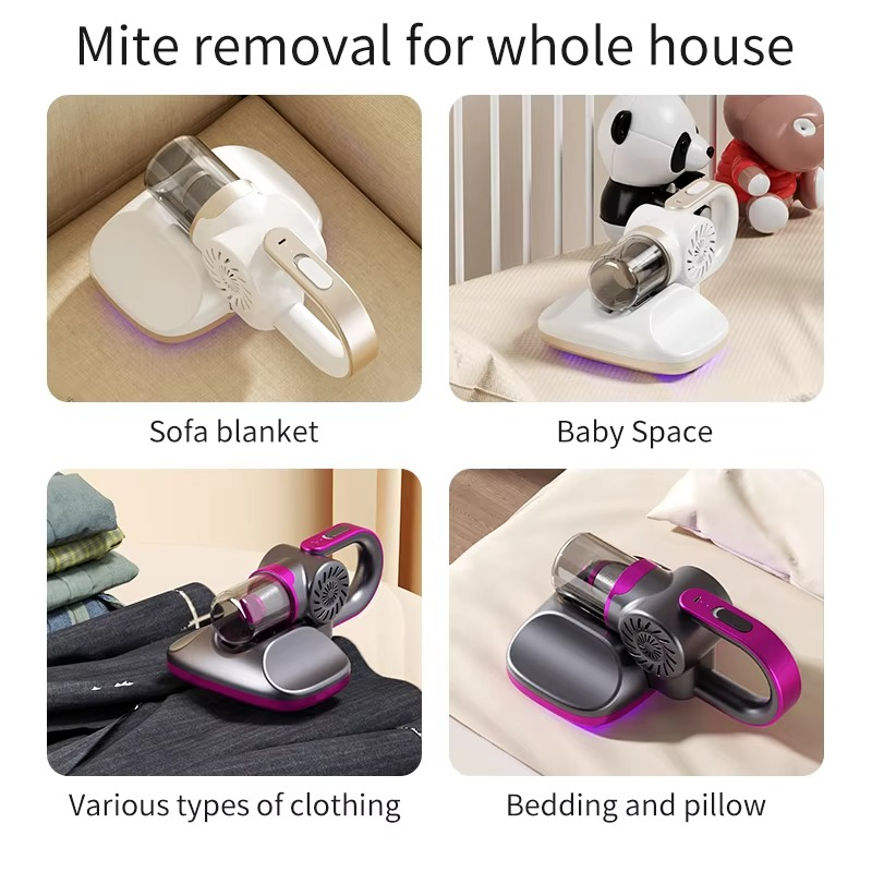 5-in-1 Cordless Handheld Vacuum Cleaner Portable UV Deep Dust Mite Remover for Home Bed Mattress Sofa Car Carpet Cleaning