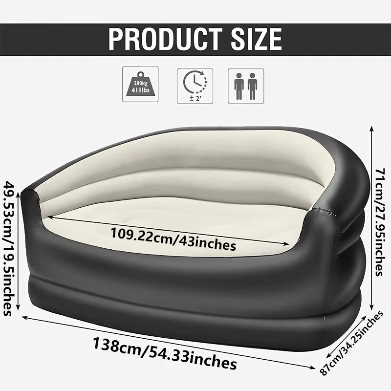 Portable Couch Camping Air Sofa Comfortable Indoor Tent Outdoor Puffs Inflatable Chair Tourist Barraca De Camping Home Furniture