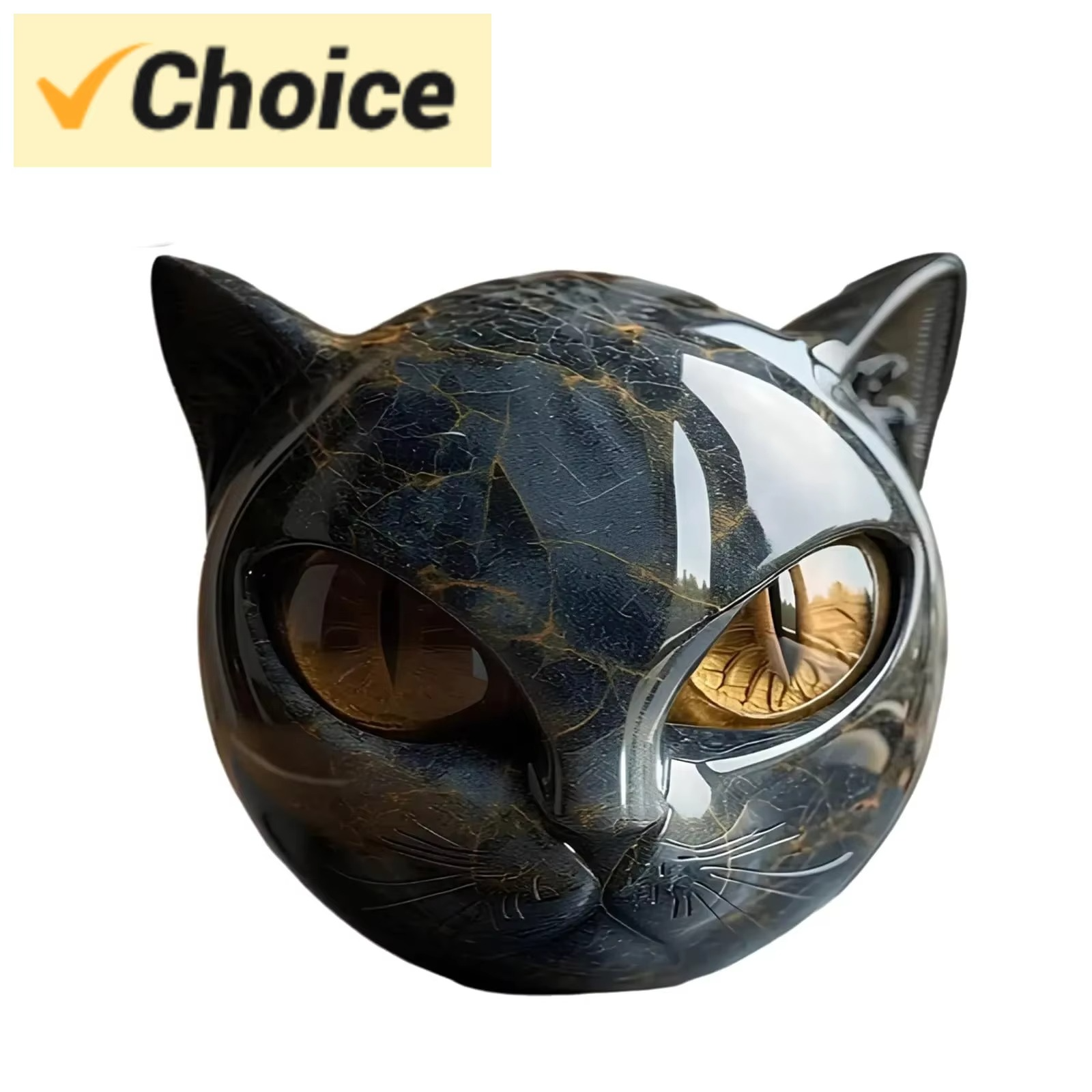2025 Hot Luxury Black Cats Stone Sculpture,Elegant Home decoration-Ready Art Piece, Gifts For Cat Lovers Mini Tiny Cat