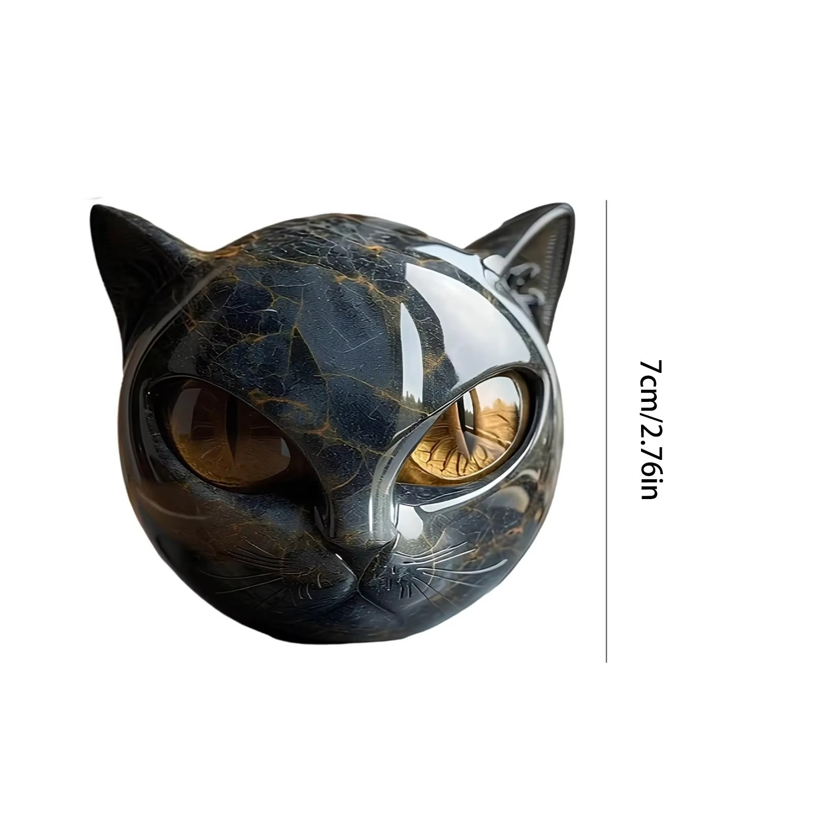 2025 Hot Luxury Black Cats Stone Sculpture,Elegant Home decoration-Ready Art Piece, Gifts For Cat Lovers Mini Tiny Cat