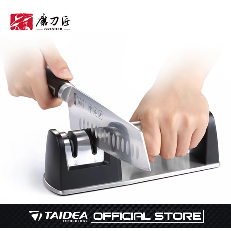 GRINDER Kitchen Professional Knife Sharpener Diamond Ceramic Knife Sharpening Machine afiador de faca ferramentas TAIDEA