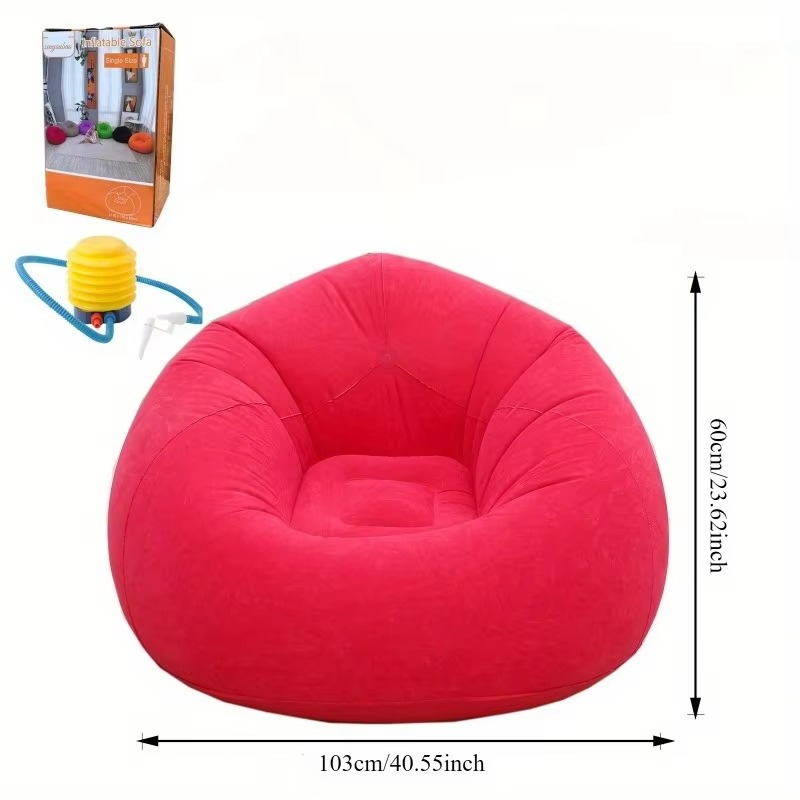 Popular inflatable lazy sofa spherical sofa foldable pvc single inflatable bean bag sofa chair spot