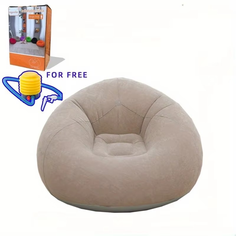 Popular inflatable lazy sofa spherical sofa foldable pvc single inflatable bean bag sofa chair spot