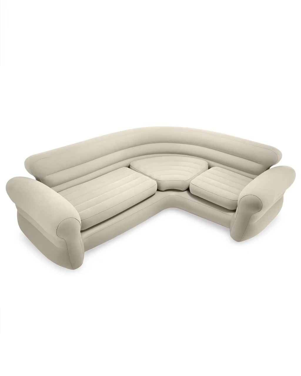 Corner Sofa L-Shaped Inflatable Couch 2.57m X 2.03m X 76cm