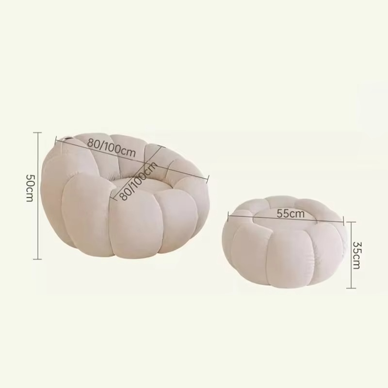 Foldable Lazy Sectional Footrest Couch Lounger Seat Bed Air Inflatable Sofa Chairs