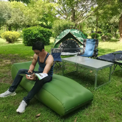 Inflatable Air Bed Built In Pump Automatic Inflatable Sofa Outdoor Camping Mattress Portable Lazy Cushion Portable Folding Bed