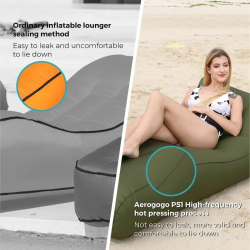 Self-inflating Lounger With Battery Pump Air Beds Inflatable Sofa Bed Sleeping Bag Airbag Outdoor Camping Mattress Beach Chair