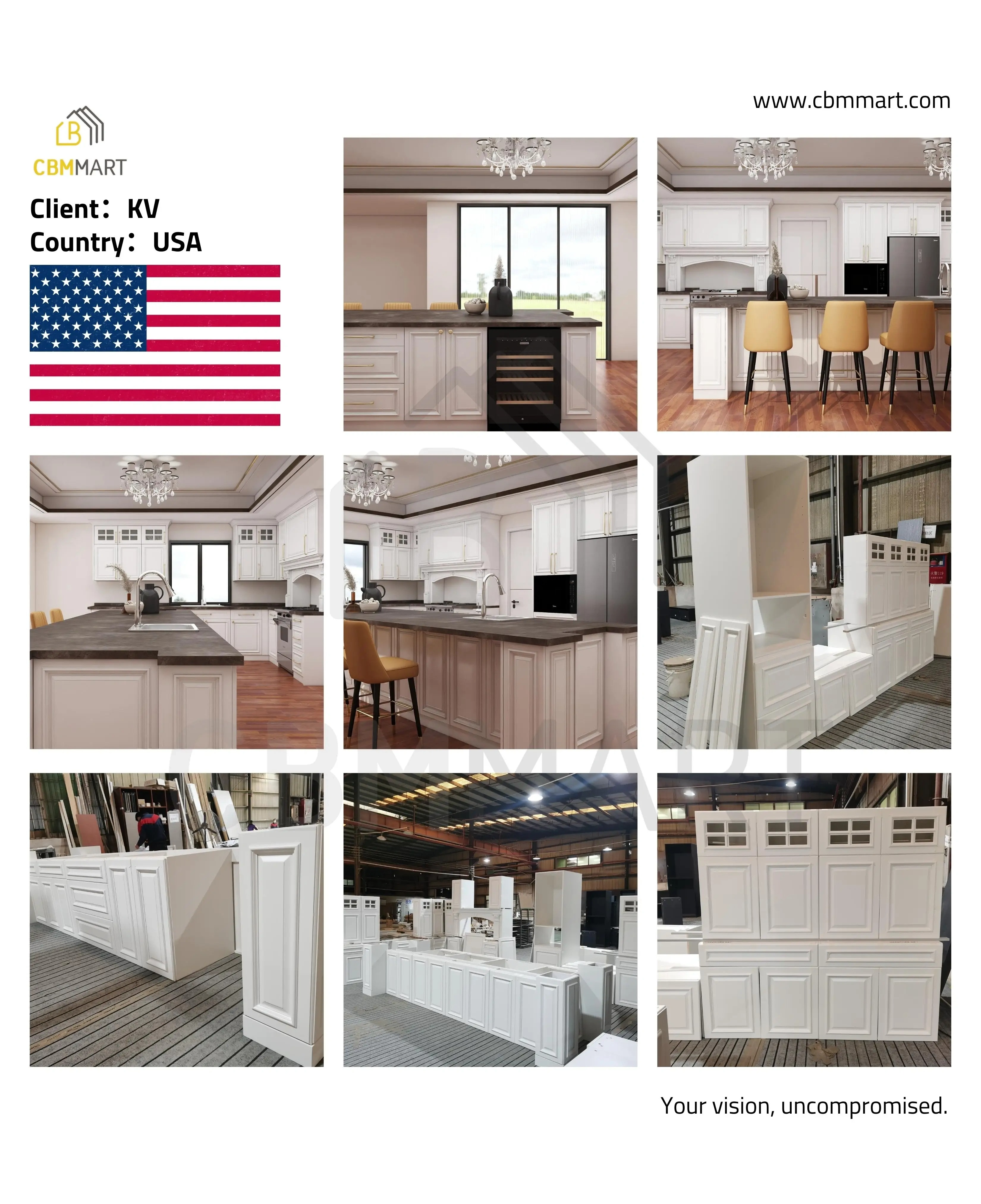 CBMmart House Design Full Modern Kitchen Cabinets Wooden Style Kitchen Furniture China Kitchen Cabinets With Island