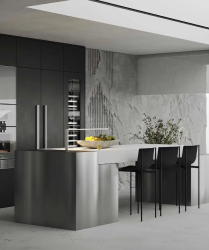Hot Sale Kitchen Units Cabinet Kitchen Set Quartz Island Table Solid Wood Kitchen Cabinets Ready To Assemble