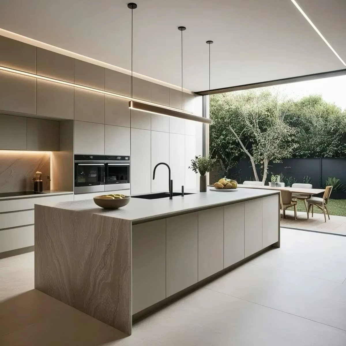 White Shaker PVC Modern High Gloss Acrylic Designs Kitchen Cabinet Set MDF Carcase Stainless Steel Sink for Home