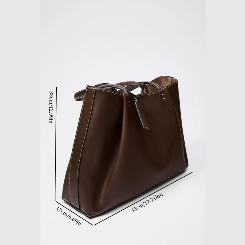 CLIP TOTE BAG, Fashionable Top Handle Tote Bag, Solid Color Simple Shoulder Bag, Luxury Design Handbags for Women