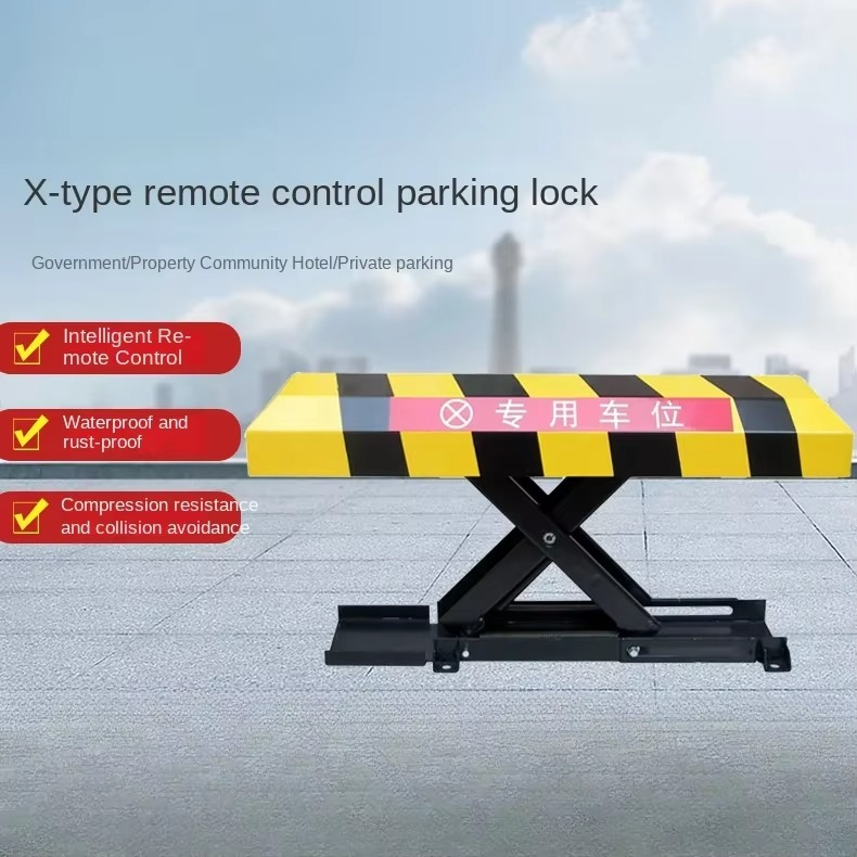 Remote Control X-type Special Parking Space Lock Automobile Floor Lock Automatic Lift Lock Intelligent Strong and Anti-rust