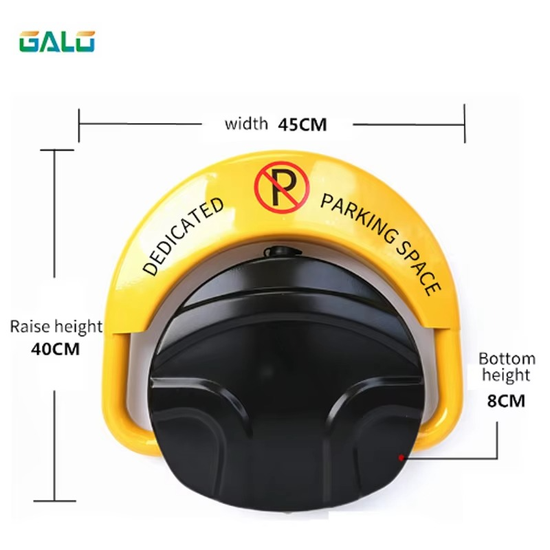 With automatic sensor with 2 remote folding safety parking lock barrier guard column with lock and bolt