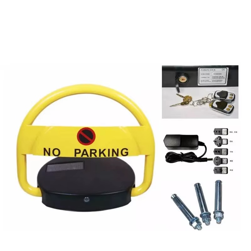 Kin Join High quality waterproof solar powered automatic car parking space lock Solar remote car parking lock 4 orders