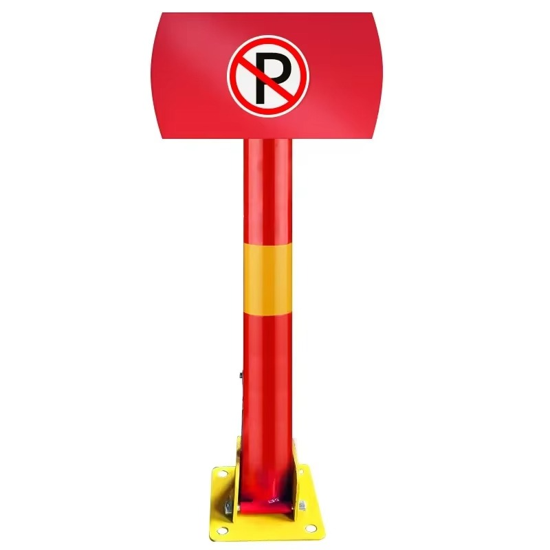 Outdoor Parking Pile Car Stopper Parking Lock Adjustable Space Occupation No Drilling High-temperature Baking Paint Process