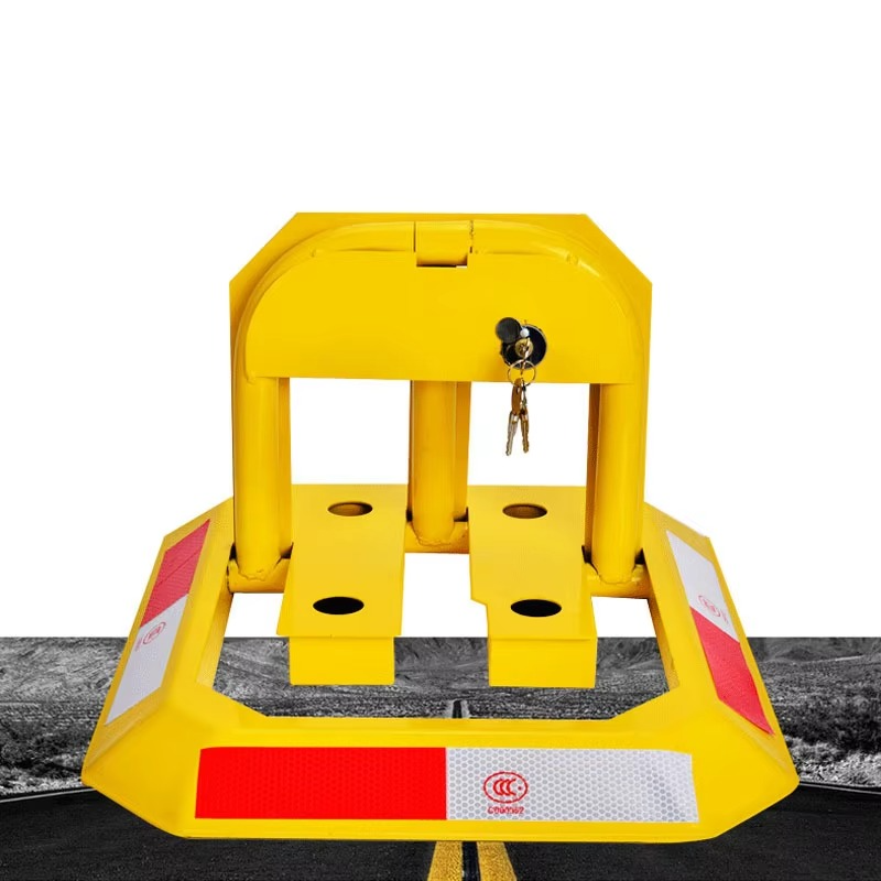 Octagon Steel Car Parking Blocker Car Parking Barrier Manual Parking Lock Bollard Post Ground Lock Thickened Anti-collision