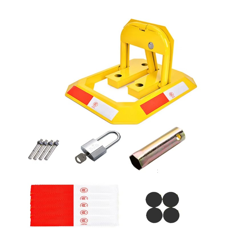 Octagon Steel Car Parking Blocker Car Parking Barrier Manual Parking Lock Bollard Post Ground Lock Thickened Anti-collision